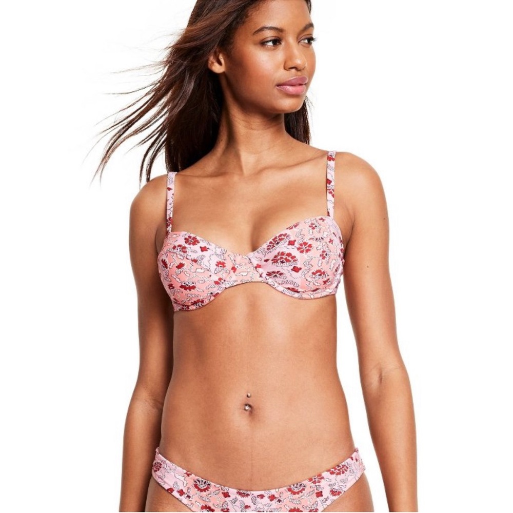 RHODE x Target Whimsical Floral Print Underwire Bikini Top